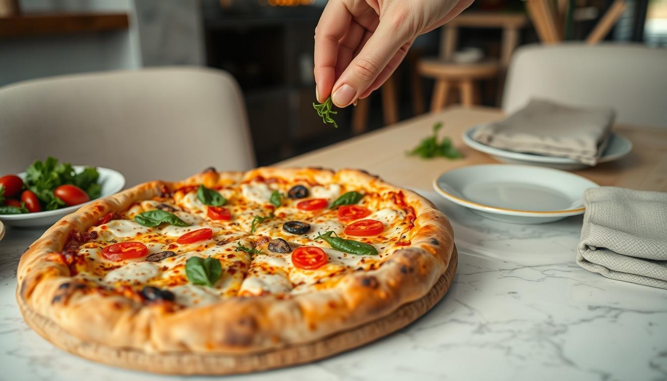 Balanced healthy meal prepared in a home kitchen