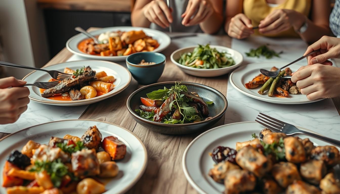 Ingredients prepared for a simple home dinner