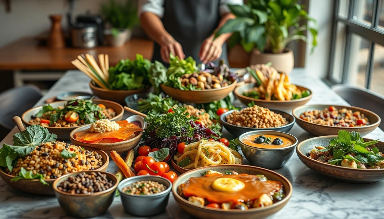 Home cook preparing ingredients in the kitchen